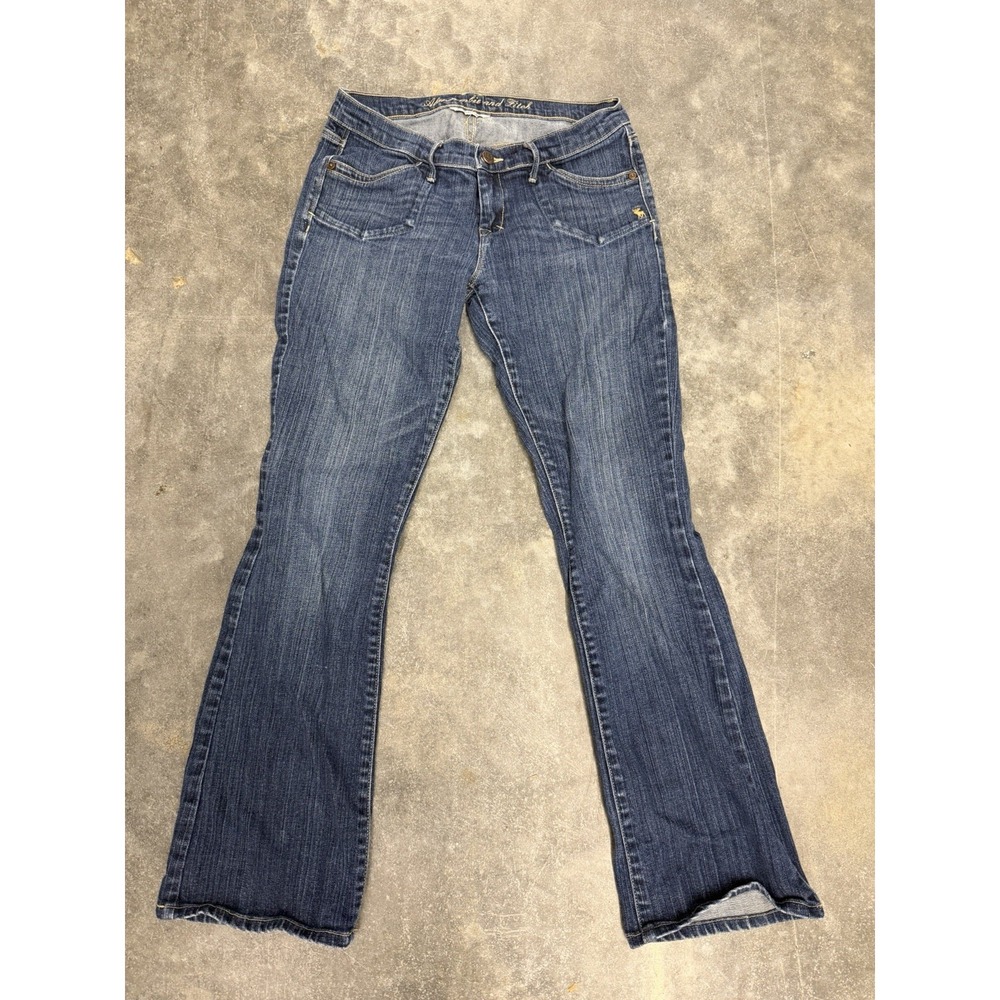 Abercrombie & Fitch Jeans Womens 4/27‎ Blue Flare Stretch Boho Bootcut